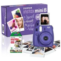 Fuji Instax Mini 8 Grape Instant Camera inc 10 Shots