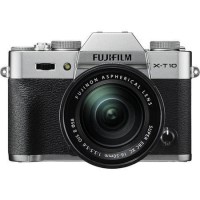 FujiFilm X-T10 Camera Silver XC 16-50mm II Lens Kit 16.3MP 3.0LCD FHD WiFi