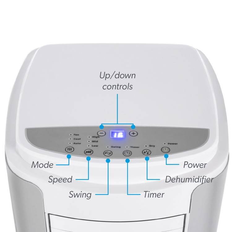 GRADE A3 - electriQ 12000 BTU Portable Air Conditioner