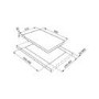 Smeg P1641XT Linea 4 Burner 60cm Gas Hob With Ultra Rapid Burner And Cast Iron Pan Stands Stainless Steel