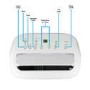 GRADE A2 - electriQ 16000 BTU 4.6 Kw Portable Air Conditioner with Heat Pump up to 42 sqm