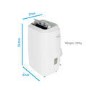 GRADE A2 - electriQ 16000 BTU 4.6 Kw Portable Air Conditioner with Heat Pump up to 42 sqm