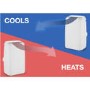 GRADE A1 - 18000 BTU 5.2kW Portable Air Conditioner with Heat Pump for Rooms up to 46 sqm 