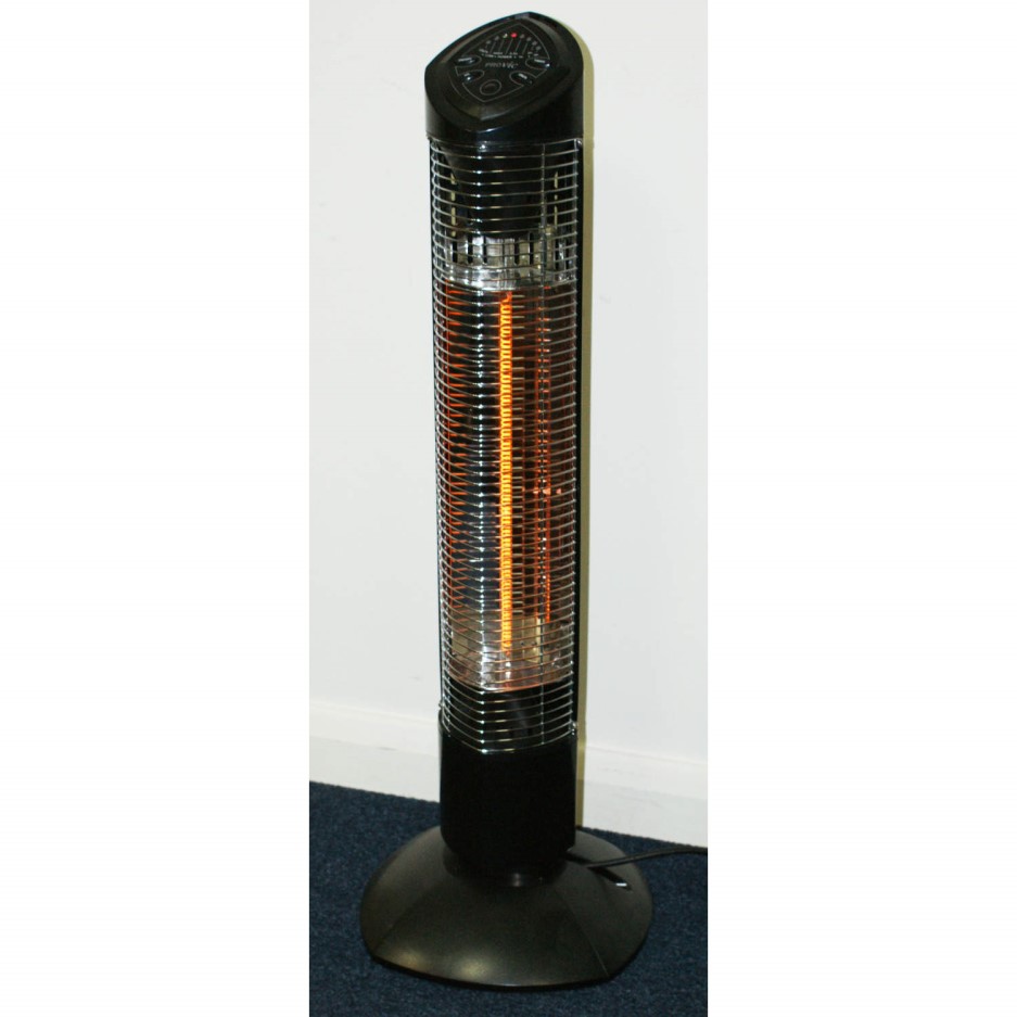 Provic P2000 900w Halogen Tower Heater with Remote IP55 Rated