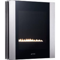 Smeg P23LINP Linea Portrait Natural Gas Wall Fire in Stainless Steel