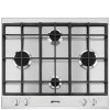 Smeg Cucina 60cm 4 Burner Gas Hob with cast Iron Pan Supports - Stainless Steel