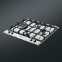 Smeg P360XGH 60cm Stainless Steel Classic 4 Burner Gas Hob