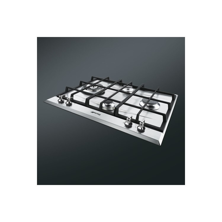 Smeg P360XGH 60cm Stainless Steel Classic 4 Burner Gas Hob