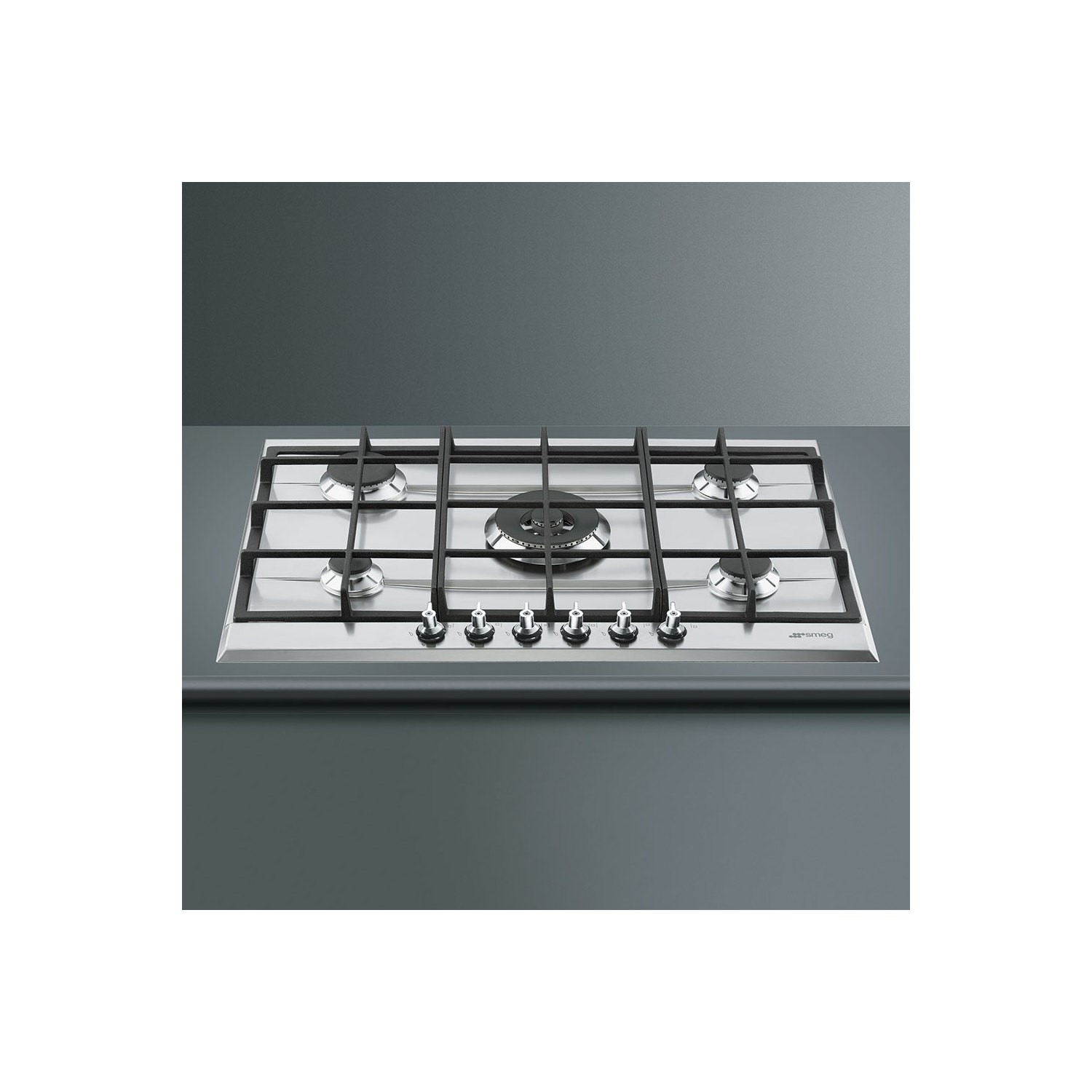 Smeg P372XGH Classic 72cm 5 Burner Gas Hob Stainless Steel Appliances
