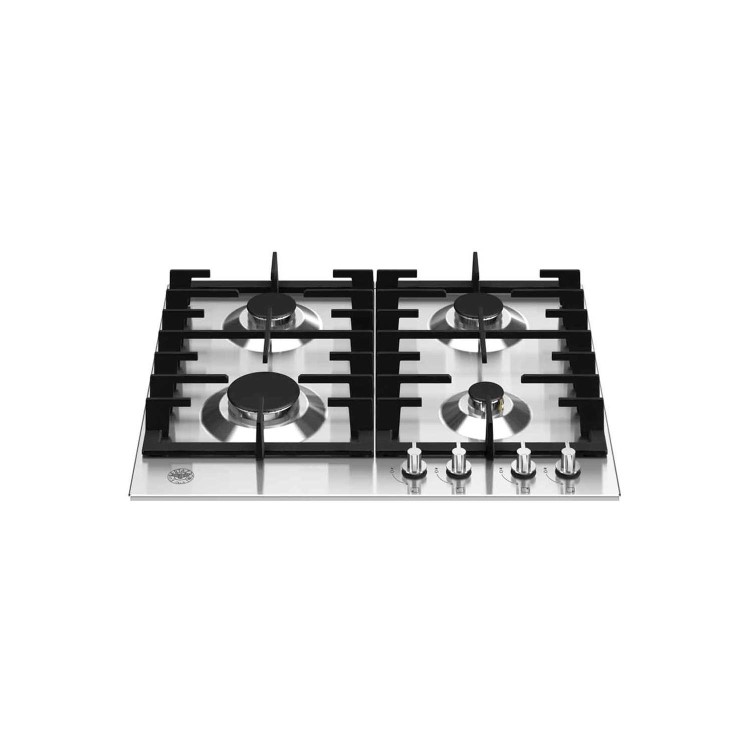 Bertazzoni Modern 60cm 4 Burner Gas Hob - Stainless Steel