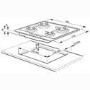 Smeg P64 60cm wide Piano Design Gas Hob