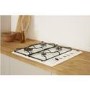 GRADE A2 - Indesit PAA642IWH Aria 58cm Four Burner Gas Hob White