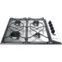 Indesit Aria 58cm 4 Burner Gas Hob - Stainless Steel