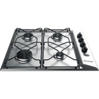 GRADE A2 - Indesit PAA642IXI Aria 60cm Four Burner Gas Hob Inox