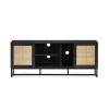 Large Black TV Stand with Storage - TV&#39;s up to 64&quot; - Padstow