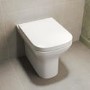 GRADE A1 - Back to Wall Rimless Toilet with Soft Close Seat - Palma