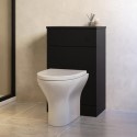 PALBWC Black 500mm Back to Wall Toilet Unit Only - Palma