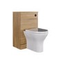 Oak 500mm Back to Wall Toilet Unit Only - Palma