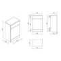 Oak 500mm Back to Wall Toilet Unit Only - Palma