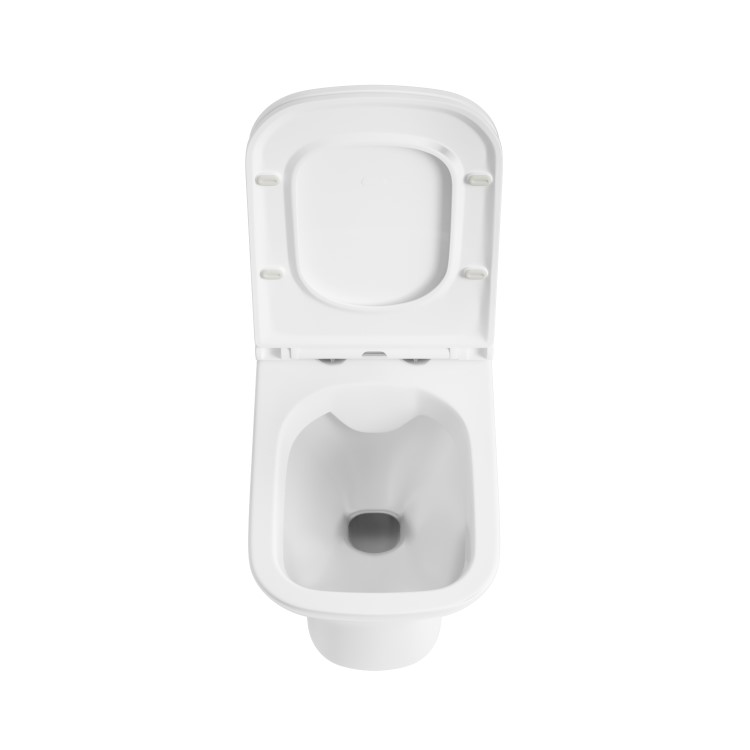 Wall Hung Rimless Toilet with Soft Close Seat, Matt Black Pneumatic Flush Plate, 1168mm Frame & Cistern – Palma