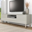 PAM004 Large Beige Gloss TV Stand with Storage - TV's up to 77" - Paloma