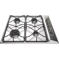 GRADE A1 - Hotpoint PAN642IXH 58cm Four Burner Gas Hob Stainless Steel