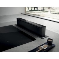 Elica 84cm Wide Touch Control Downdraft Extractor - Black Elica 84cm Wide Touch Control Downdraft Extractor - Black