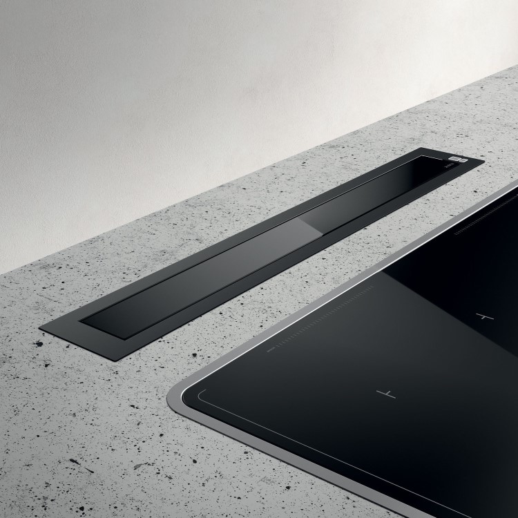 Elica 84cm Downdraft Extractor - Black