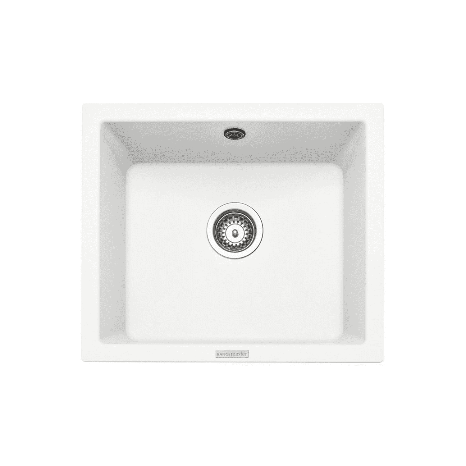 Single Bowl Undermount White Granite Kitchen Sink - Rangemaster Paragon