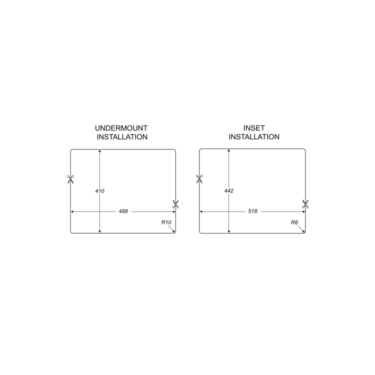 GRADE A1 - Box Opened Rangemaster Paragon Single Bowl Undermount White Granite Kitchen Sink