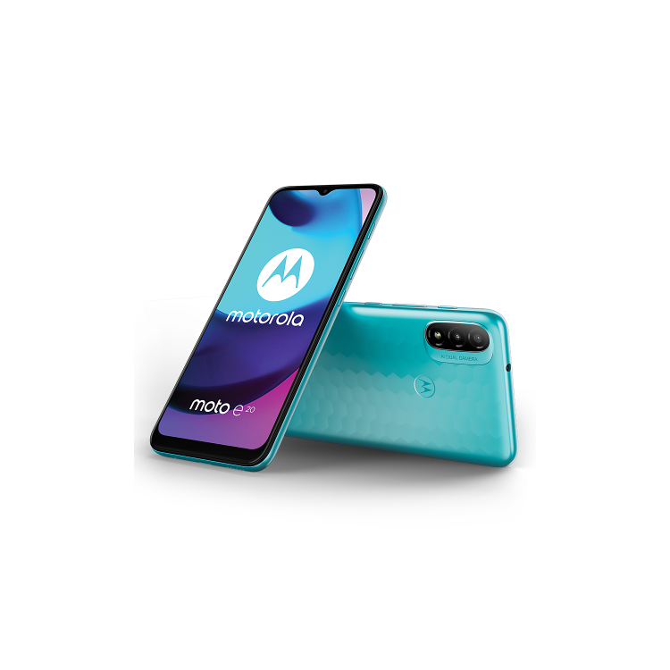 Refurbished Motorola Moto E20 Costal Blue 6.5" 32GB 4G Unlocked & SIM Free Smartphone