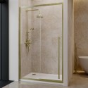 PAVSLBB1200HD 1200mm Black Sliding Door Shower Enclosure 8mm Glass with Extended Handle - Pavo