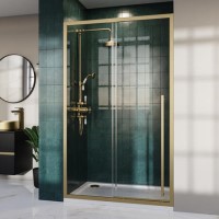 Brass 8mm Sliding Shower Door Extended Handle 1200mm - Pavo