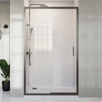 1000mm Gunmetal Grey Sliding Shower Door 8mm Glass - Pavo 1000mm Gunmetal Grey Sliding Shower Door 8mm Glass - Pavo