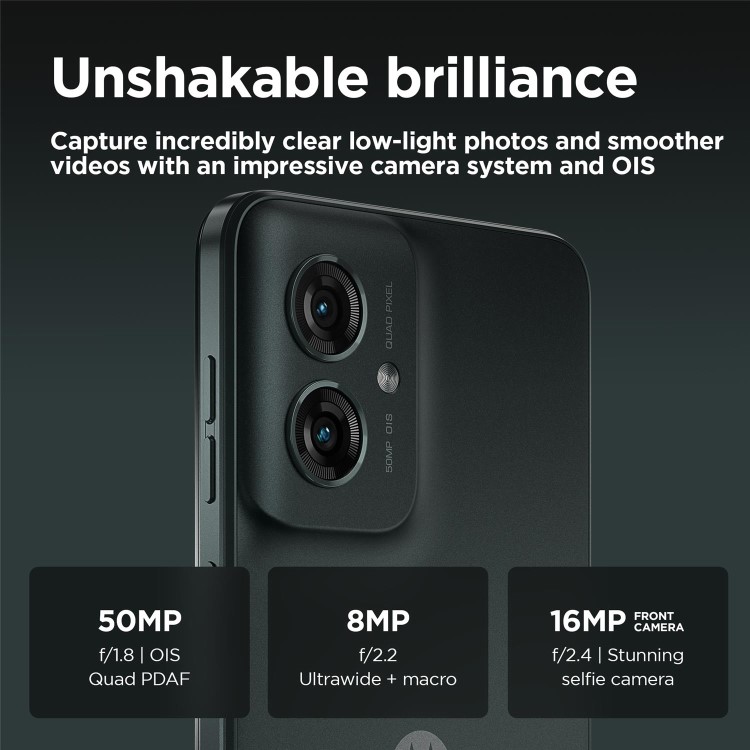 Motorola Moto G55 Forest Grey 6.5" 256GB 5G Unlocked & SIM Free Smartphone