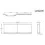 Portland Front Bath Panel - 1675mm