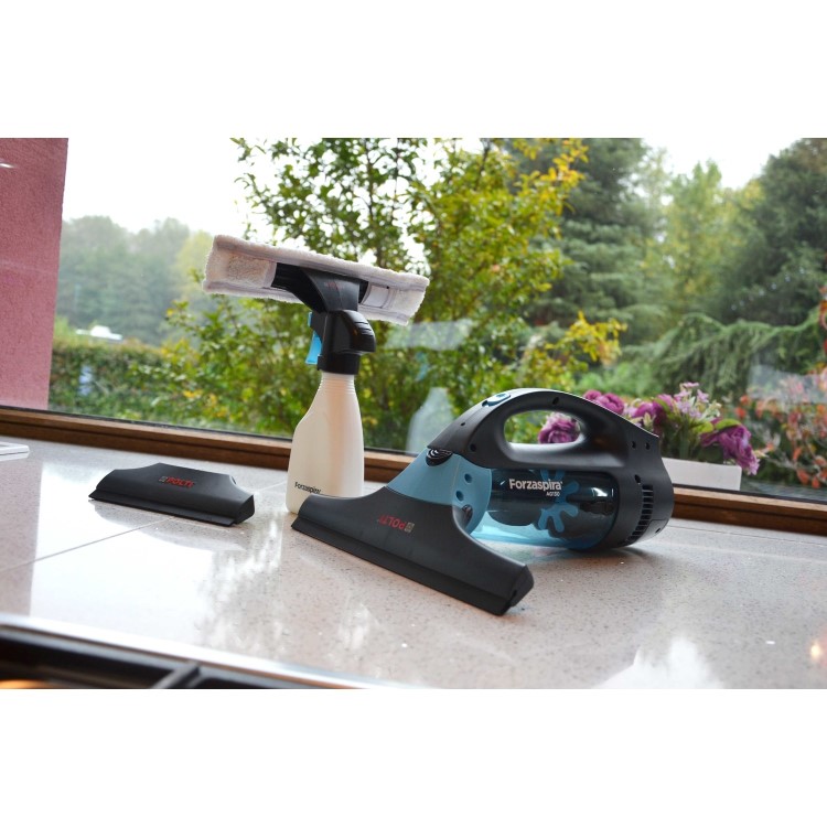 Polti PBGB0013 Forzaspira AG130 Window Vacuum Cleaner - Black & Blue