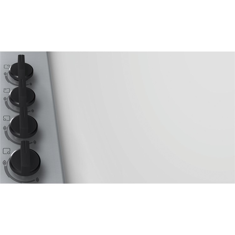 GRADE A2 - Bosch PBH6B5B60 58cm Four Burner Gas Hob With Cast Iron Pan Stands Stainless Steel