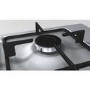 GRADE A2 - Bosch PBH6B5B60 58cm Four Burner Gas Hob With Cast Iron Pan Stands Stainless Steel
