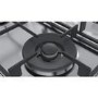 GRADE A2 - Bosch PBH6B5B60 58cm Four Burner Gas Hob With Cast Iron Pan Stands Stainless Steel