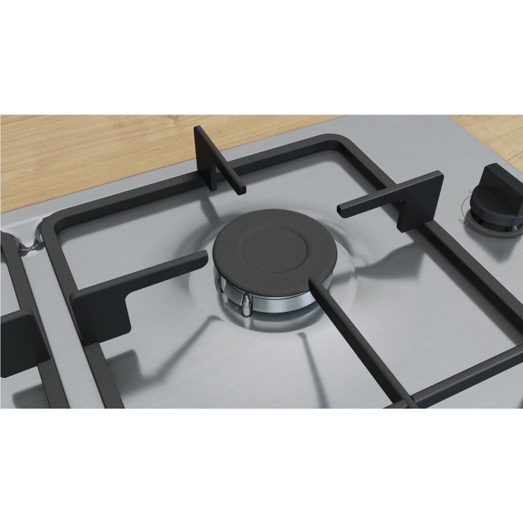 Bosch Series 2 60cm 4 Burner Gas Hob - Stainless Steel