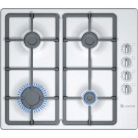 Bosch PBP615B90E Classixx 4 Burner 60cm Gas Hob Brushed Steel