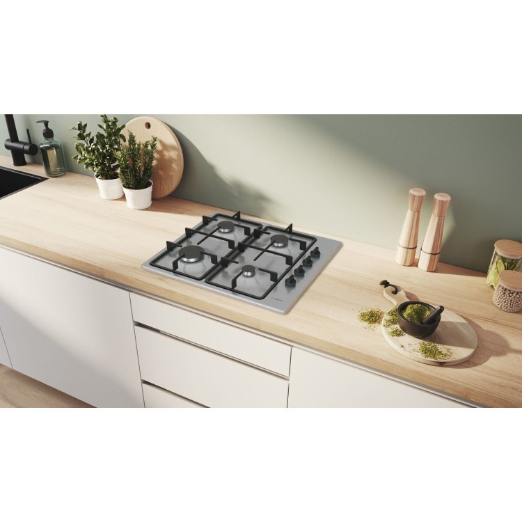 Bosch Series 2 60cm 4 Burner Gas Hob - Stainless Steel