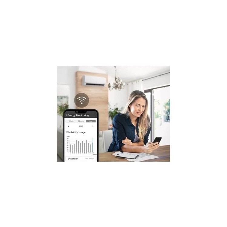 LG DualCool 12000 BTU WiFi Smart DC Inverter Wall Split Air Conditioner