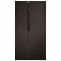 GRADE A2 - CDA PC52BL American Style Side By Side Fridge Freezer A+ Rated Black Colour