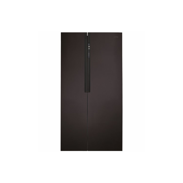 GRADE A2 - CDA PC52BL American Style Side By Side Fridge Freezer A+ Rated Black Colour