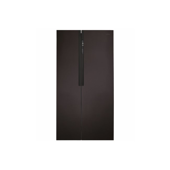 GRADE A2 - CDA PC52BL American Style Side By Side Fridge Freezer A+ Rated Black Colour