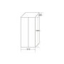 GRADE A2 - CDA PC52BL American Style Side By Side Fridge Freezer A+ Rated Black Colour