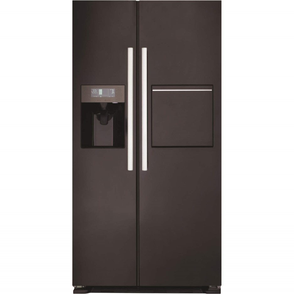 CDA PC70BL Black American Style American Fridge Freezer With Homebar