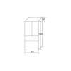 GRADE A2 - CDA PC870SS American Style 2 Door Fridge With Pullout Freezer Drawers - Stainless Colour -